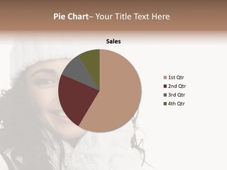 A Woman Wearing A White Hat And Gloves PowerPoint Template