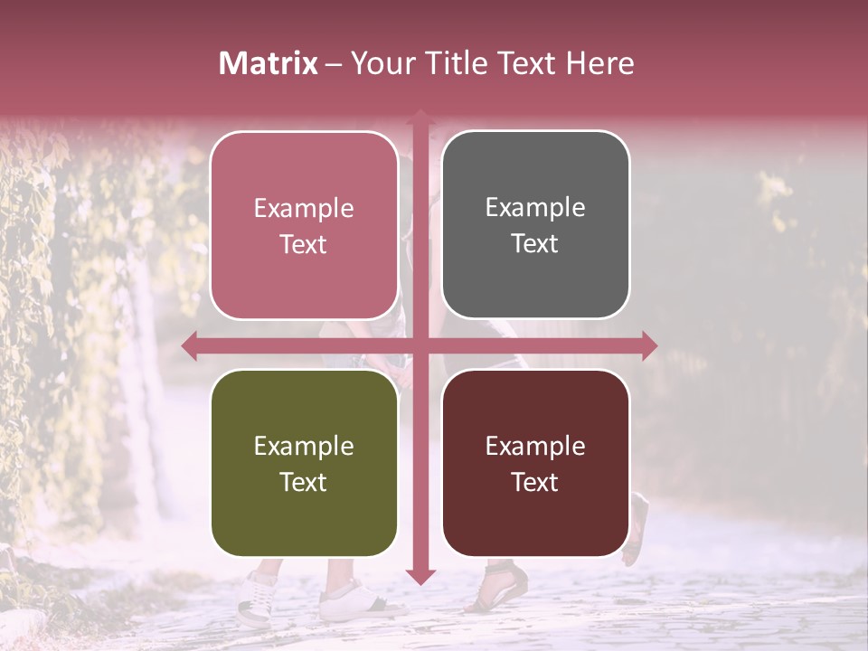 A Man And A Woman Walking Down A Street Holding Hands PowerPoint Template