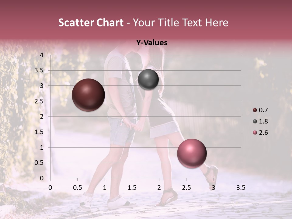 A Man And A Woman Walking Down A Street Holding Hands PowerPoint Template