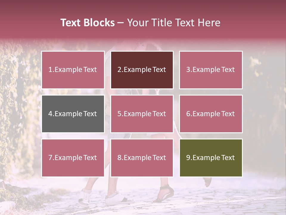 A Man And A Woman Walking Down A Street Holding Hands PowerPoint Template