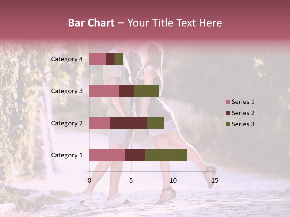 A Man And A Woman Walking Down A Street Holding Hands PowerPoint Template