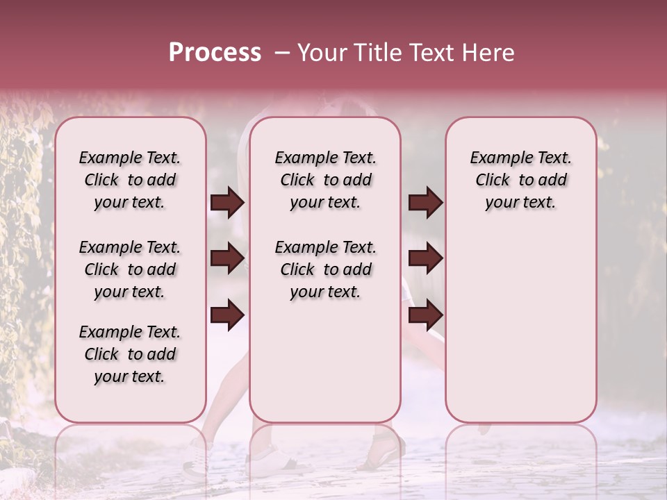 A Man And A Woman Walking Down A Street Holding Hands PowerPoint Template