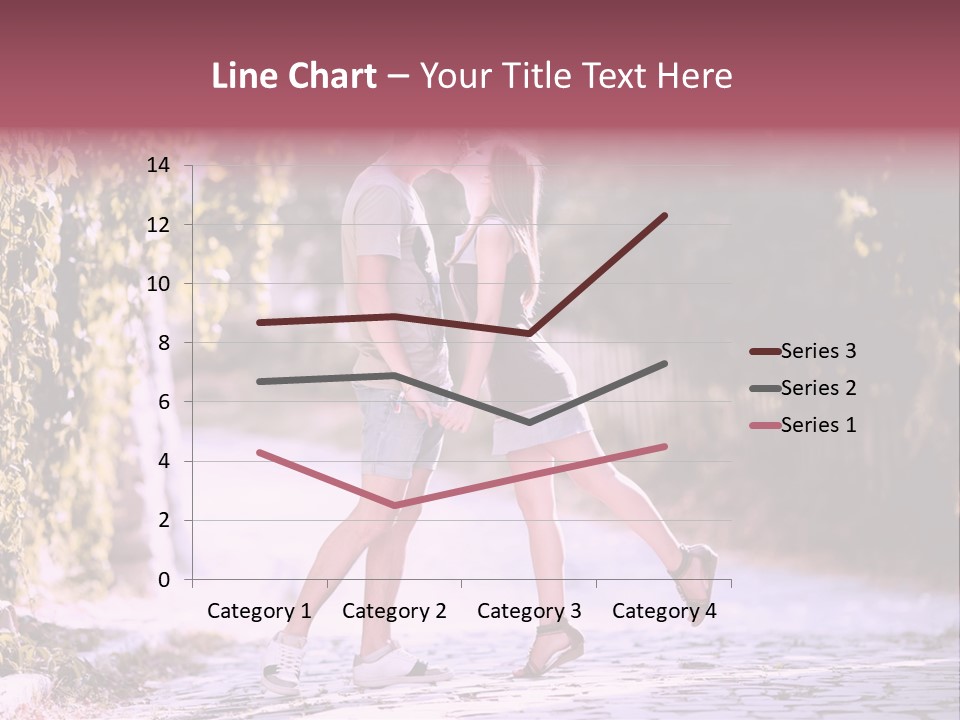 A Man And A Woman Walking Down A Street Holding Hands PowerPoint Template