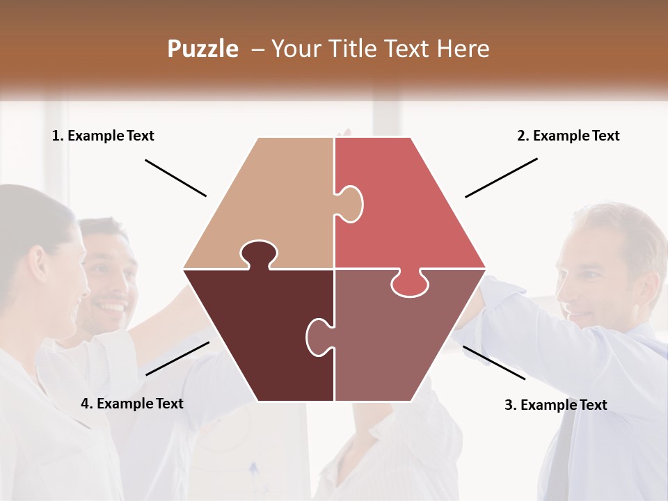 A Group Of People Holding Their Hands Together PowerPoint Template