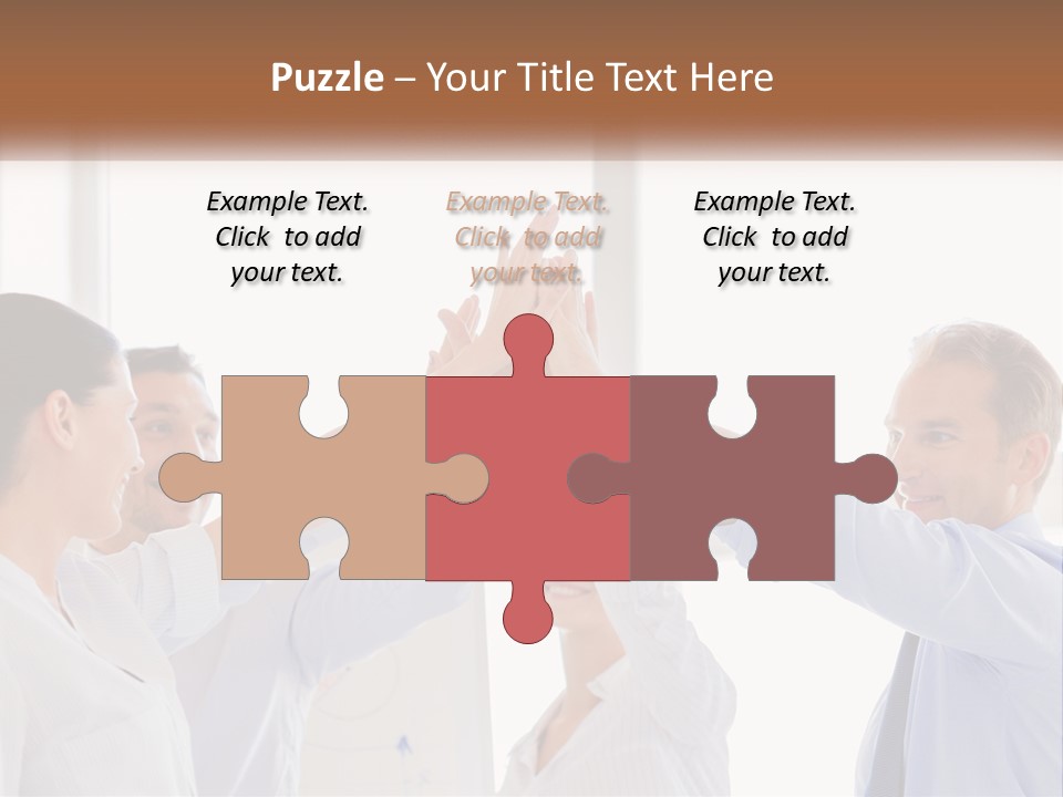 A Group Of People Holding Their Hands Together PowerPoint Template