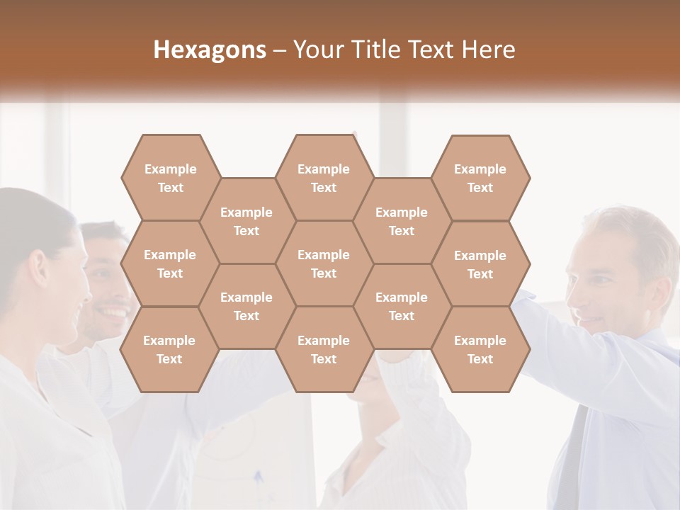 A Group Of People Holding Their Hands Together PowerPoint Template