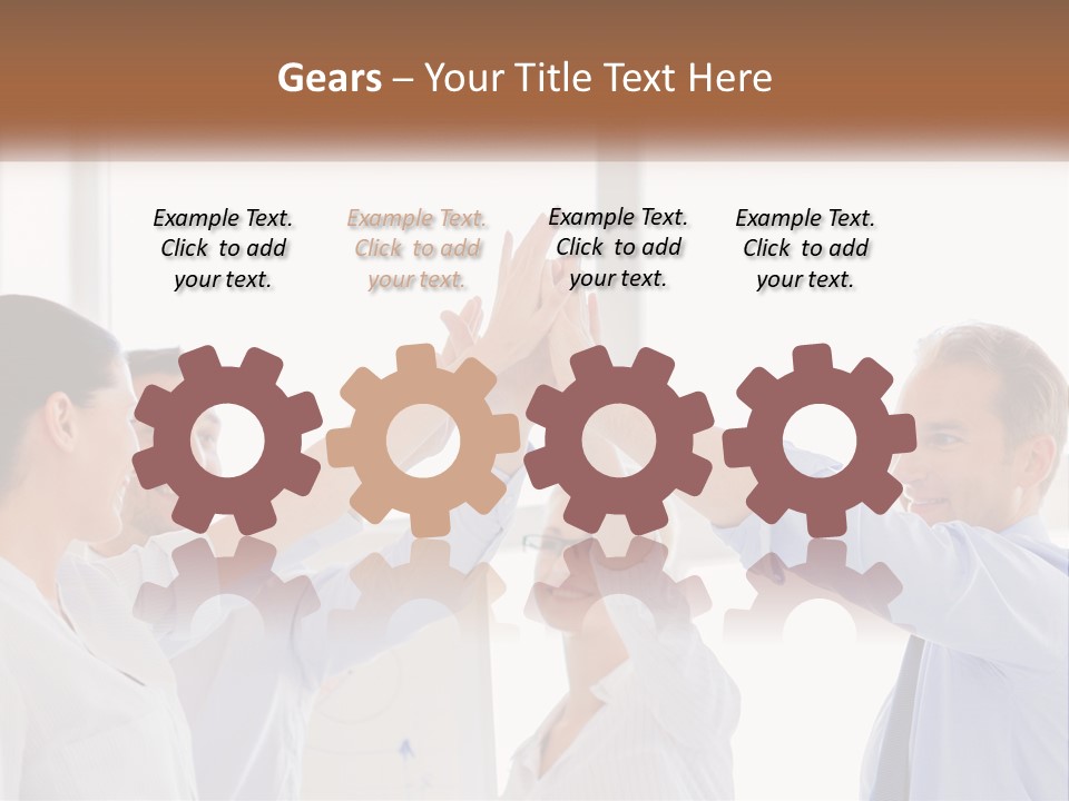 A Group Of People Holding Their Hands Together PowerPoint Template