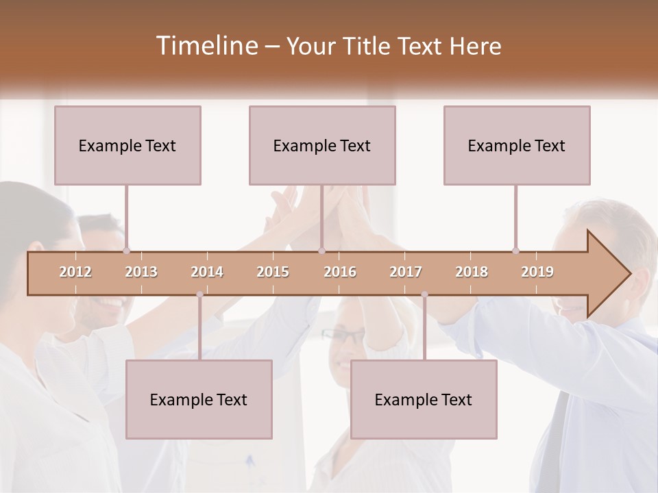 A Group Of People Holding Their Hands Together PowerPoint Template