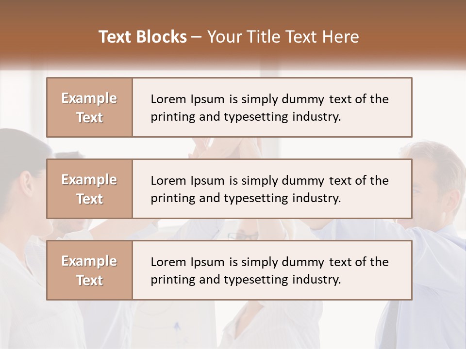 A Group Of People Holding Their Hands Together PowerPoint Template