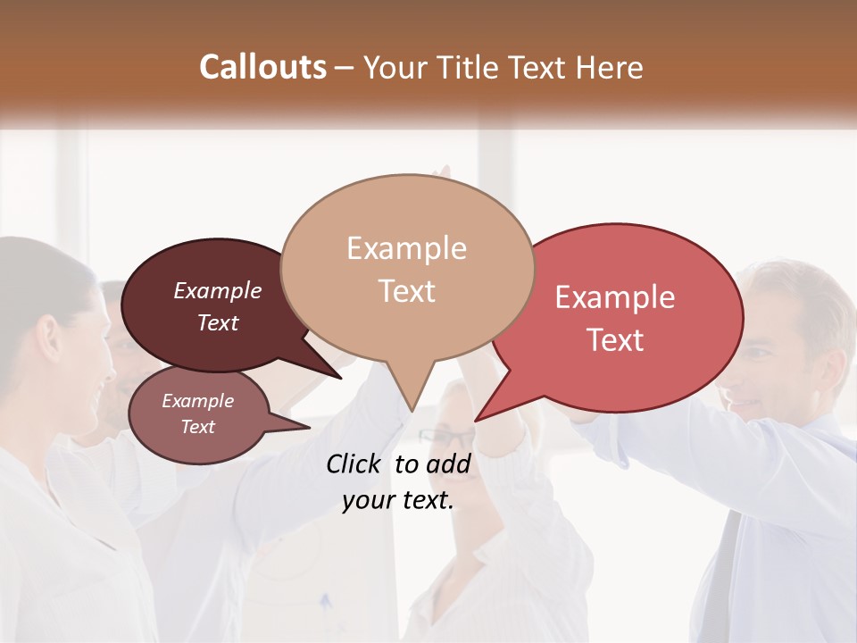 A Group Of People Holding Their Hands Together PowerPoint Template