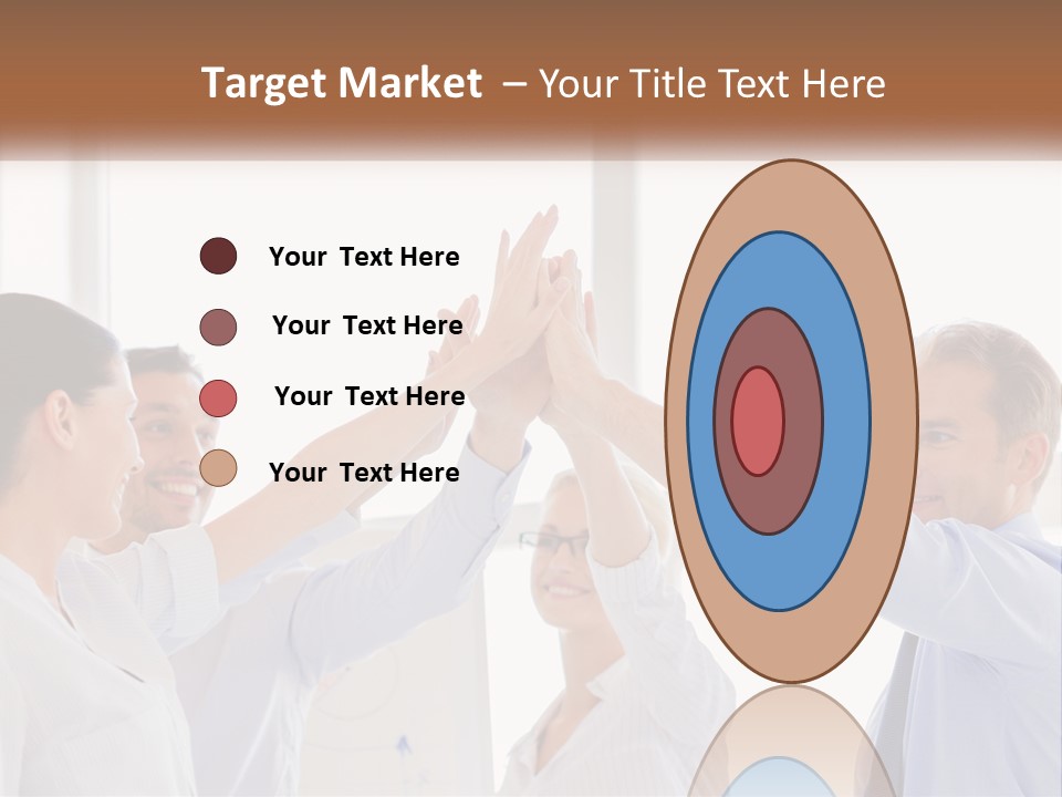 A Group Of People Holding Their Hands Together PowerPoint Template