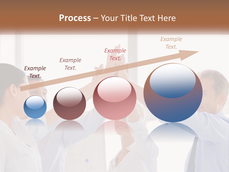 A Group Of People Holding Their Hands Together PowerPoint Template