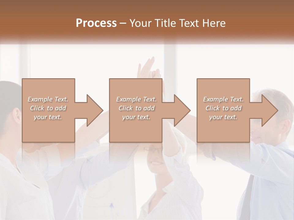A Group Of People Holding Their Hands Together PowerPoint Template