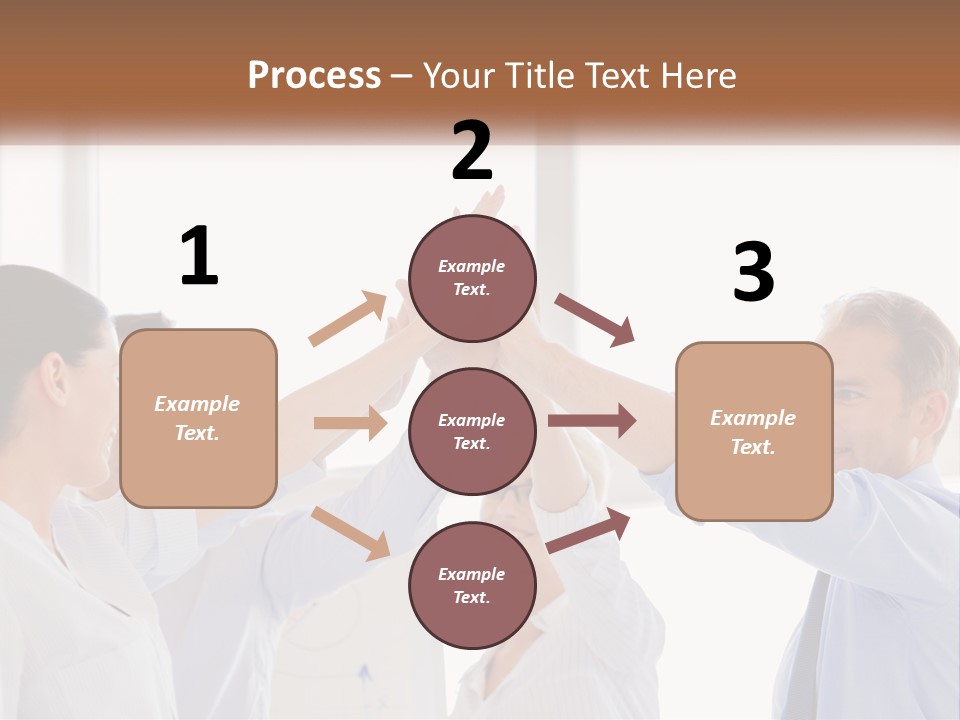 A Group Of People Holding Their Hands Together PowerPoint Template