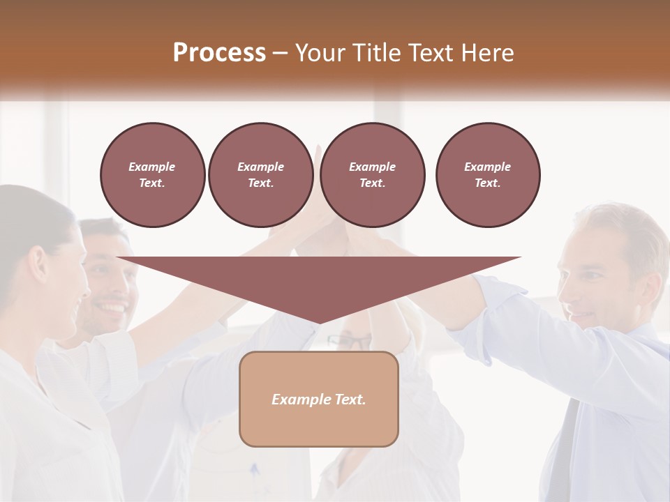 A Group Of People Holding Their Hands Together PowerPoint Template