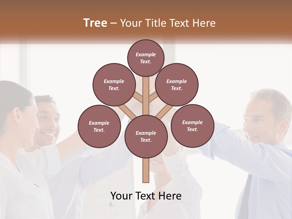 A Group Of People Holding Their Hands Together PowerPoint Template