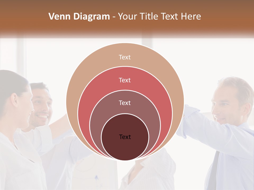 A Group Of People Holding Their Hands Together PowerPoint Template