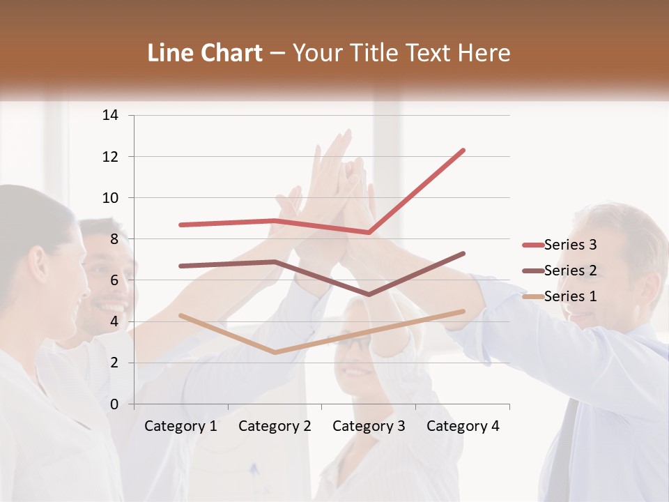 A Group Of People Holding Their Hands Together PowerPoint Template