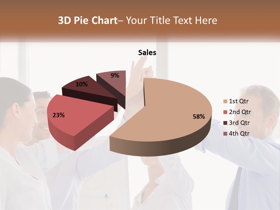 A Group Of People Holding Their Hands Together PowerPoint Template