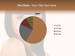 A Woman With Long Black Hair Is Smiling For The Camera PowerPoint Template