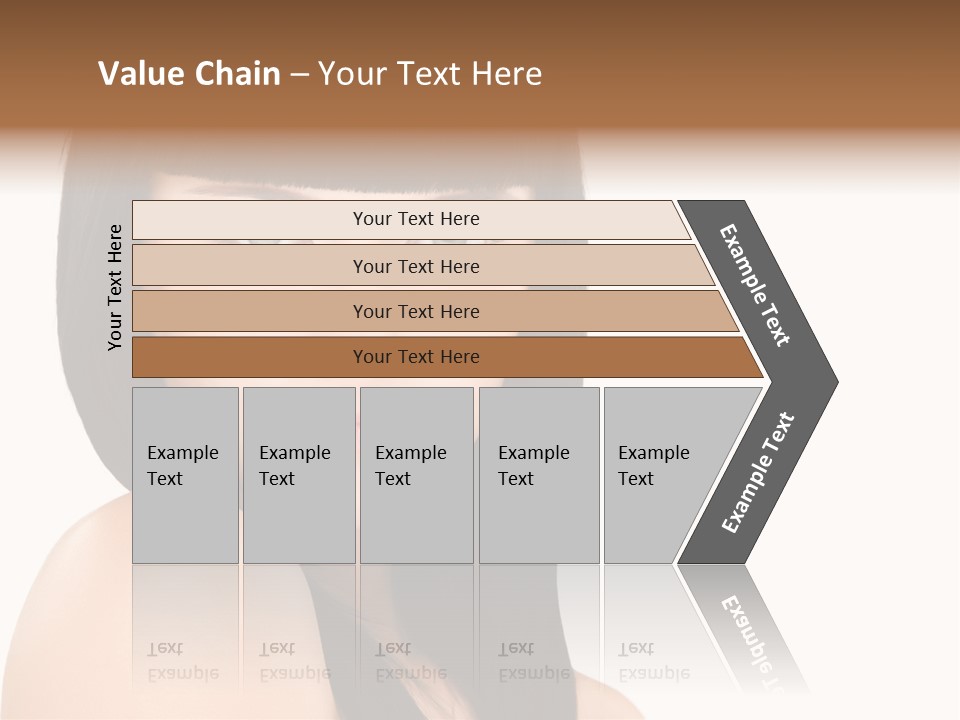A Woman With Long Black Hair Is Smiling For The Camera PowerPoint Template