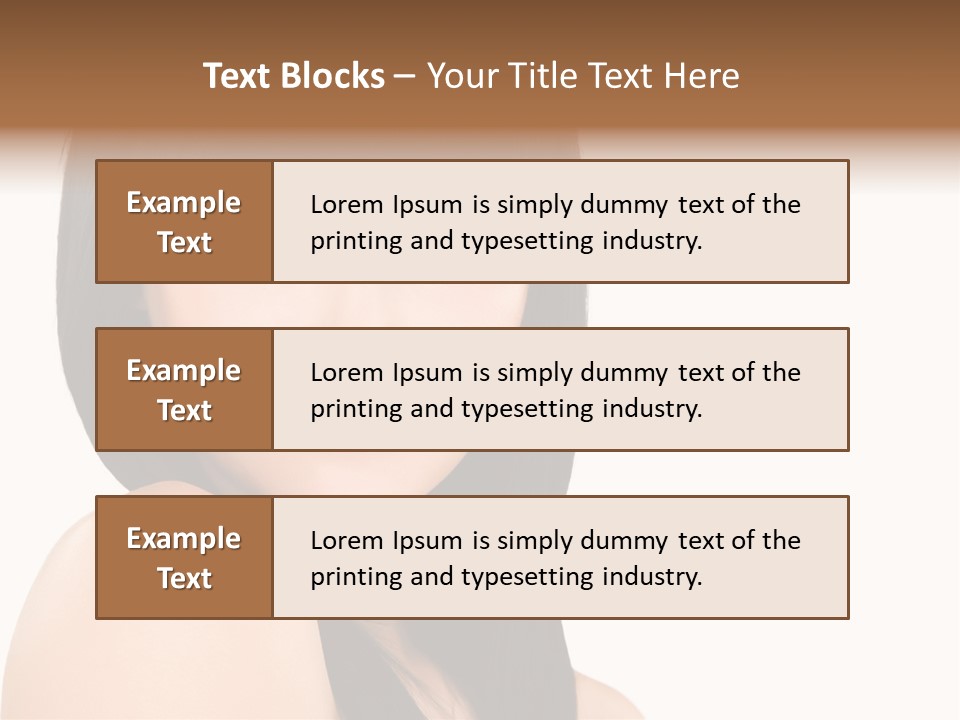 A Woman With Long Black Hair Is Smiling For The Camera PowerPoint Template