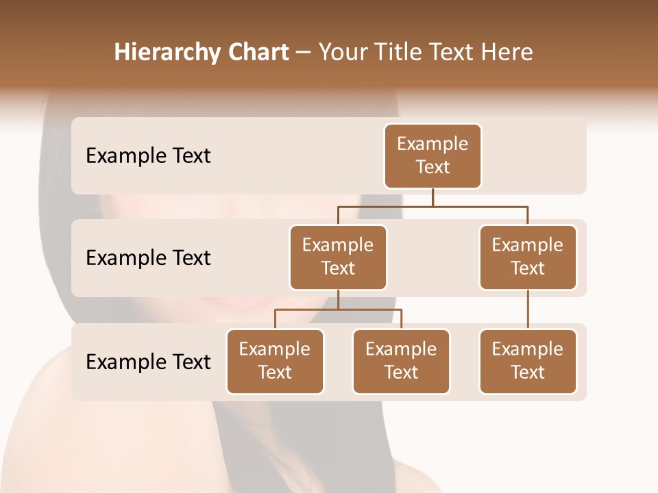 A Woman With Long Black Hair Is Smiling For The Camera PowerPoint Template