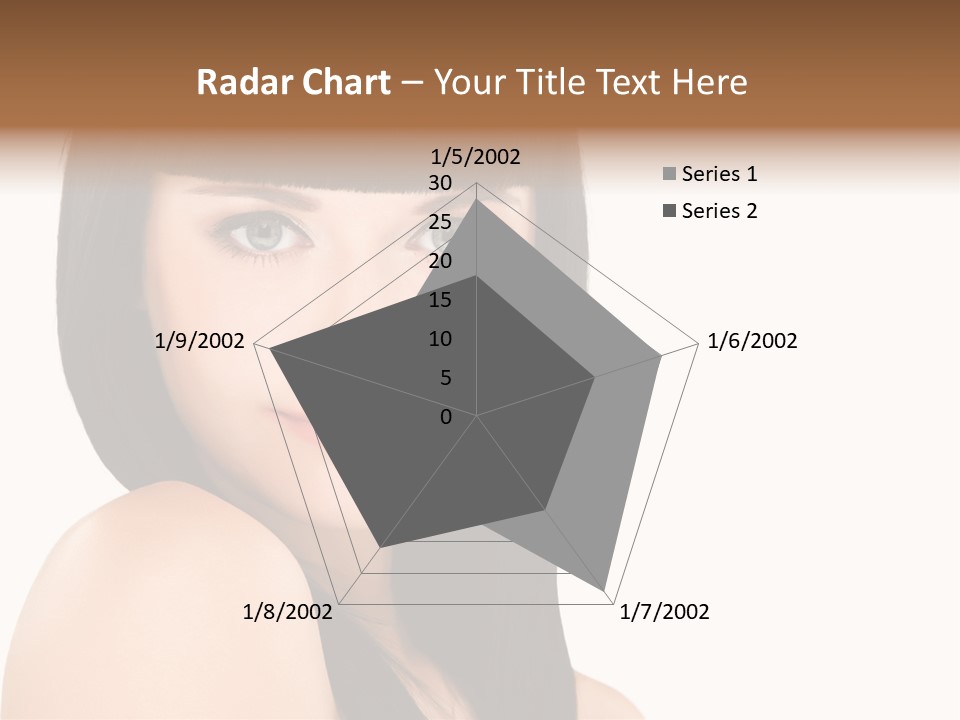 A Woman With Long Black Hair Is Smiling For The Camera PowerPoint Template