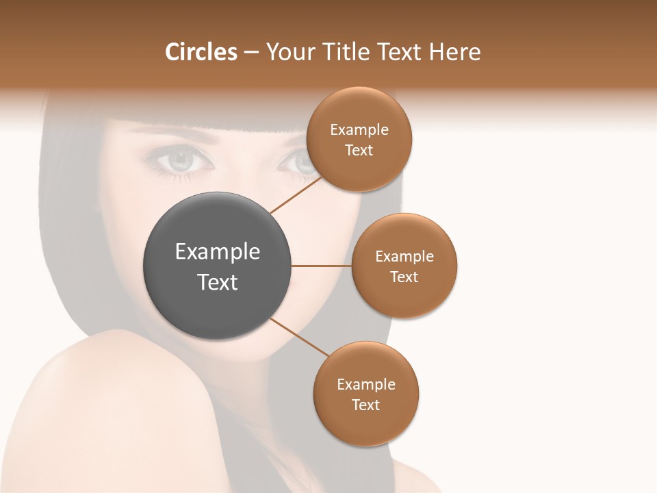 A Woman With Long Black Hair Is Smiling For The Camera PowerPoint Template