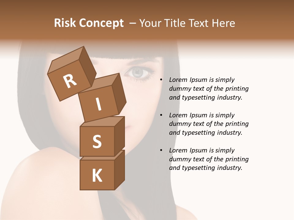 A Woman With Long Black Hair Is Smiling For The Camera PowerPoint Template