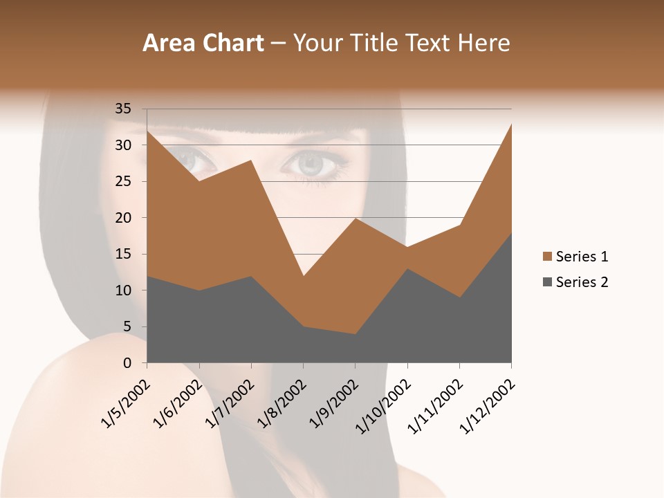 A Woman With Long Black Hair Is Smiling For The Camera PowerPoint Template