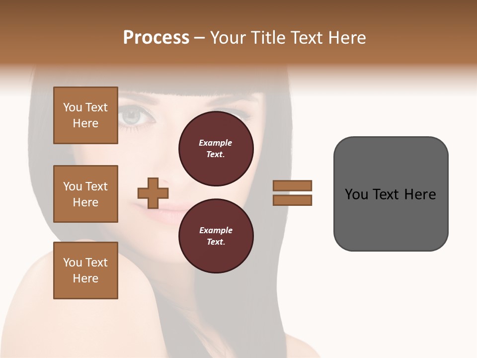 A Woman With Long Black Hair Is Smiling For The Camera PowerPoint Template