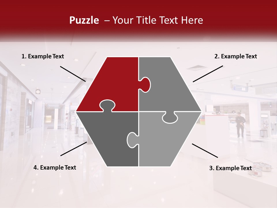 A Person Standing In A Large White Room PowerPoint Template