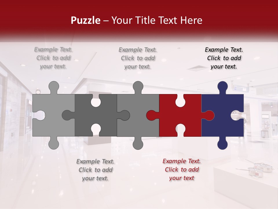 A Person Standing In A Large White Room PowerPoint Template