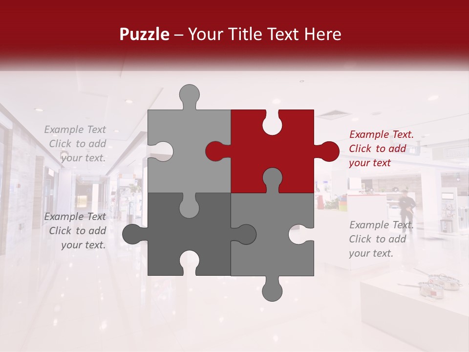 A Person Standing In A Large White Room PowerPoint Template