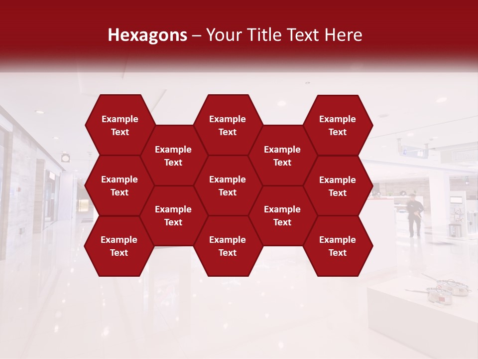 A Person Standing In A Large White Room PowerPoint Template