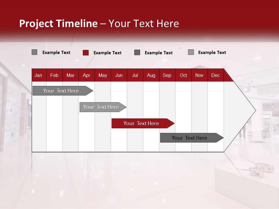 A Person Standing In A Large White Room PowerPoint Template