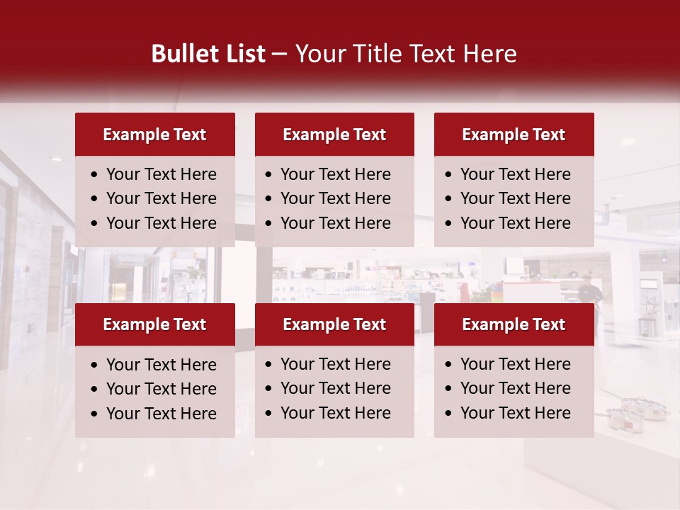 A Person Standing In A Large White Room PowerPoint Template