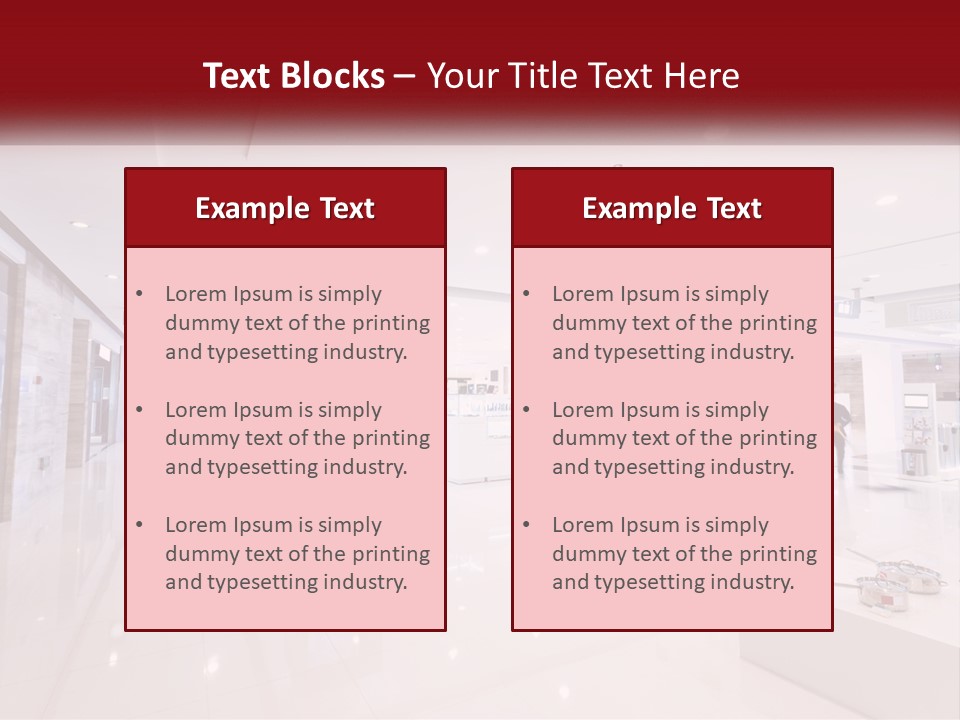 A Person Standing In A Large White Room PowerPoint Template