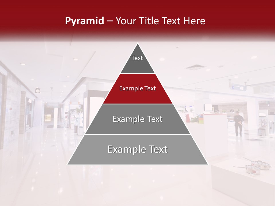 A Person Standing In A Large White Room PowerPoint Template