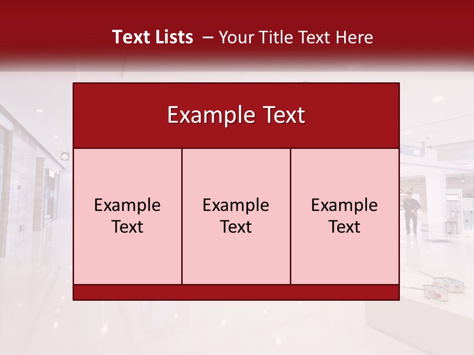 A Person Standing In A Large White Room PowerPoint Template