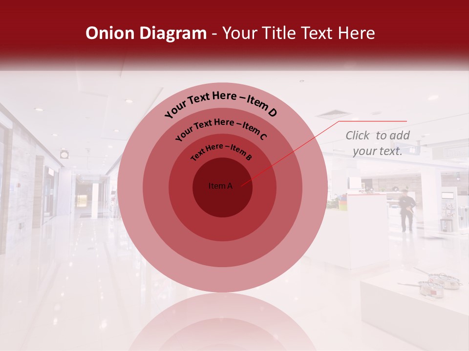 A Person Standing In A Large White Room PowerPoint Template