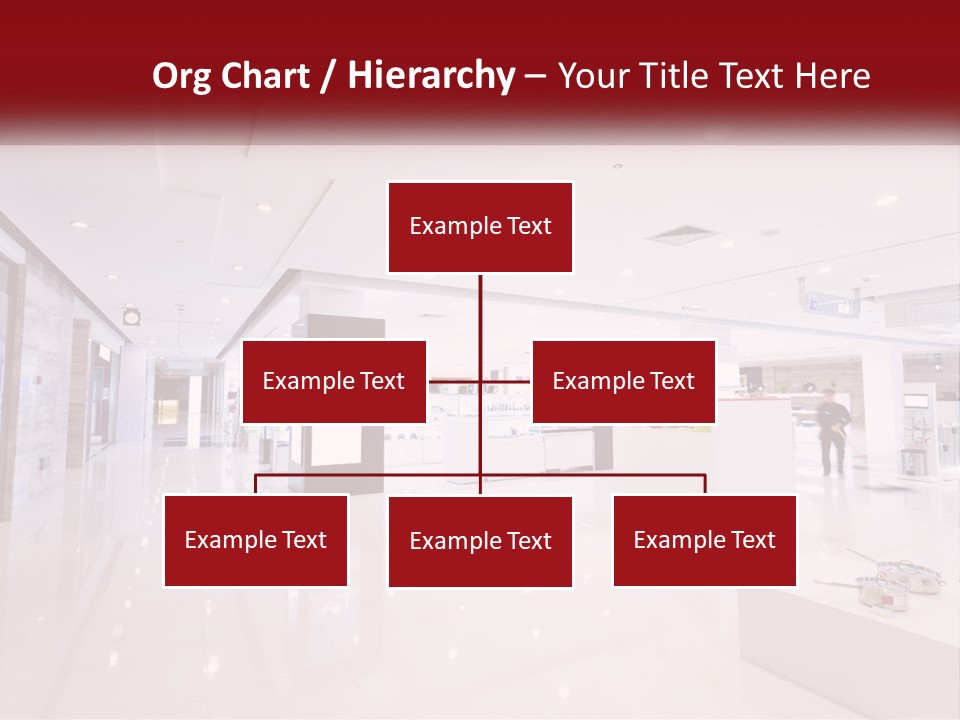 A Person Standing In A Large White Room PowerPoint Template