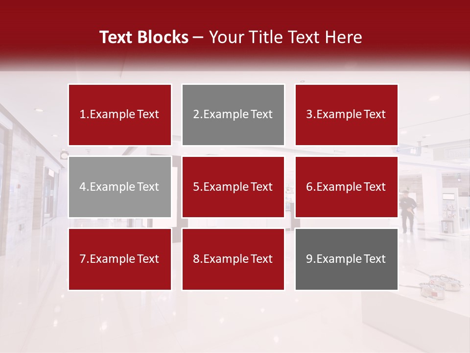 A Person Standing In A Large White Room PowerPoint Template