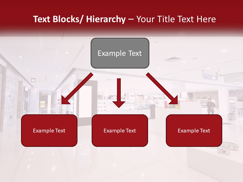 A Person Standing In A Large White Room PowerPoint Template
