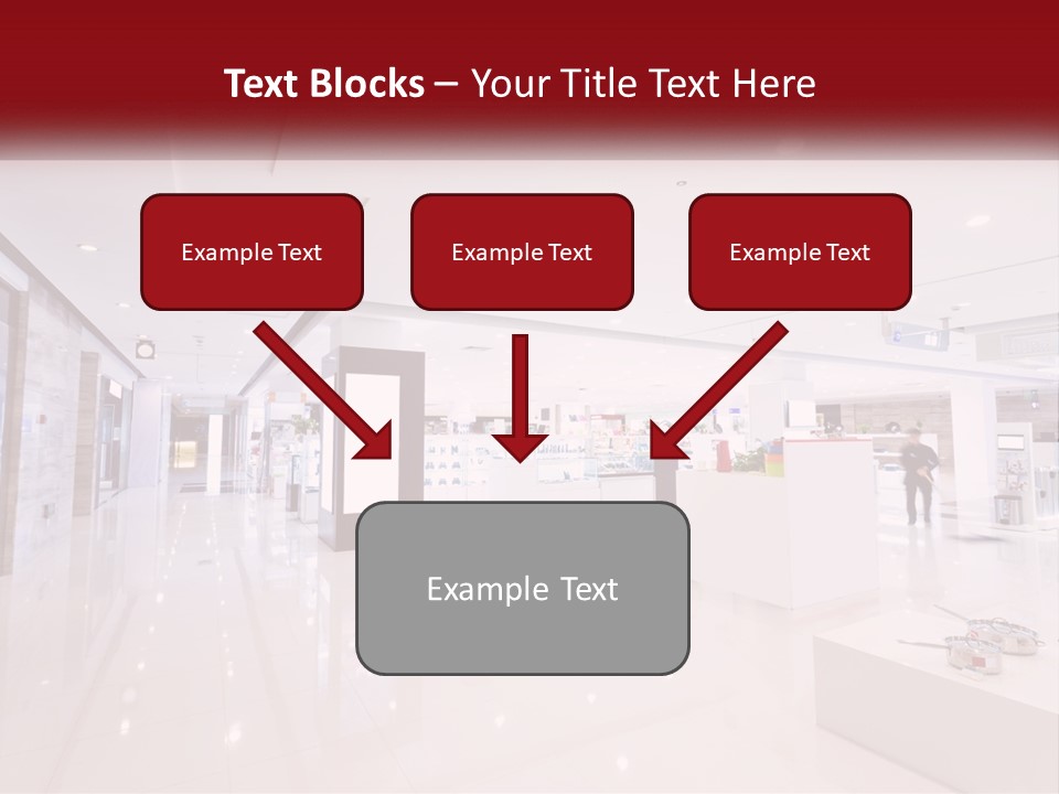 A Person Standing In A Large White Room PowerPoint Template