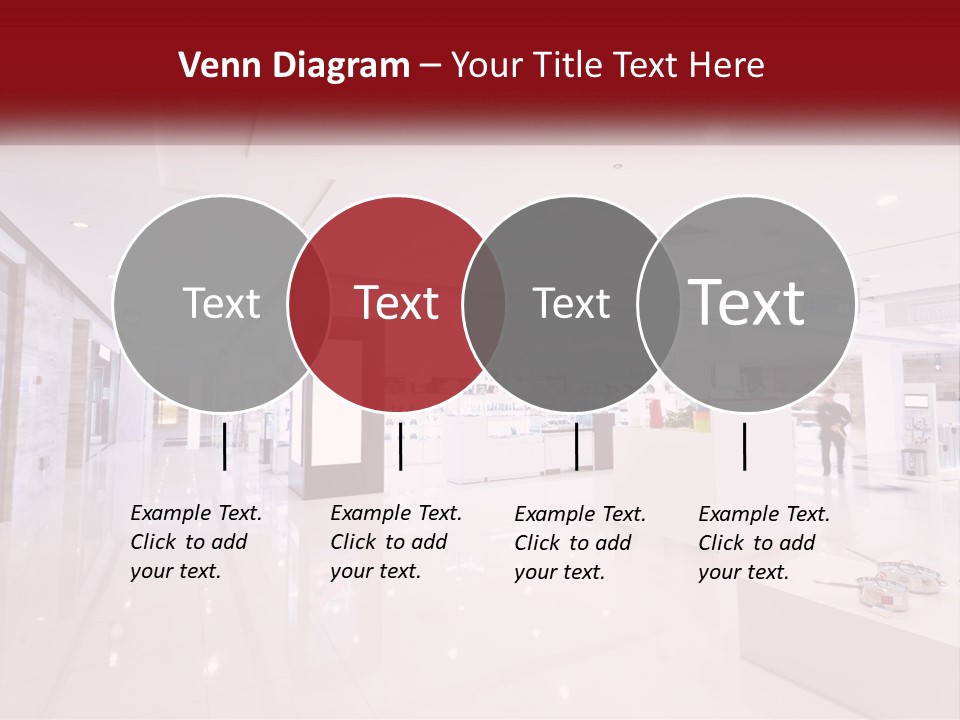 A Person Standing In A Large White Room PowerPoint Template