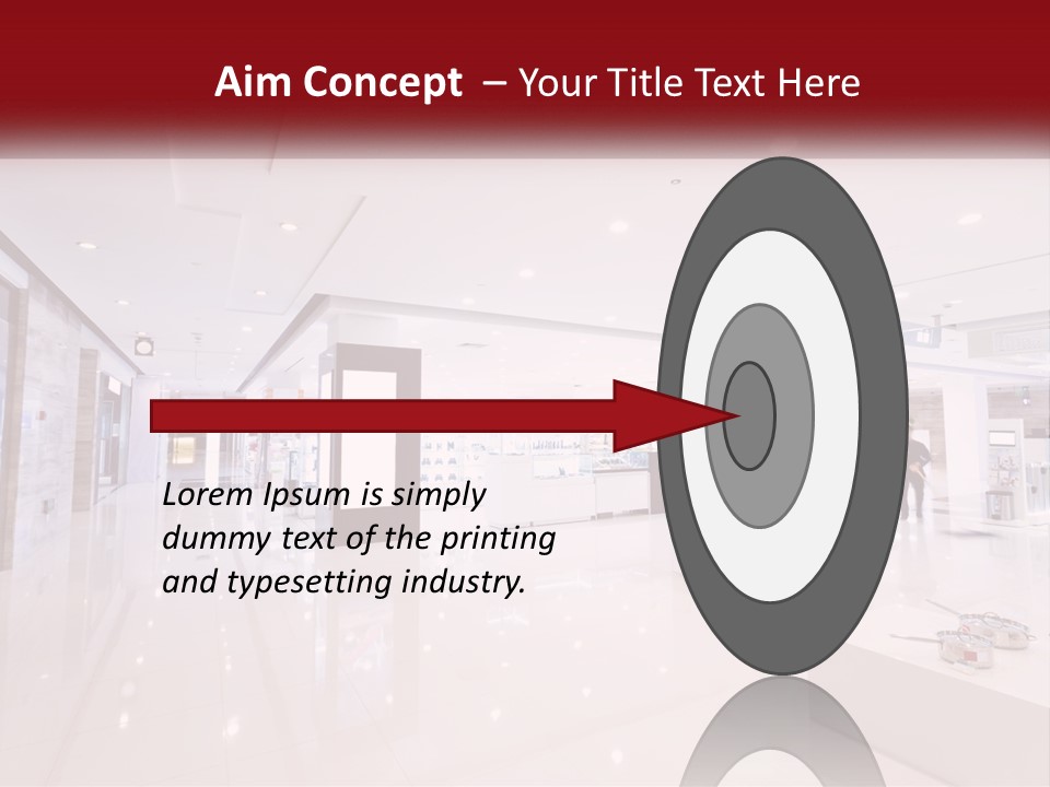 A Person Standing In A Large White Room PowerPoint Template