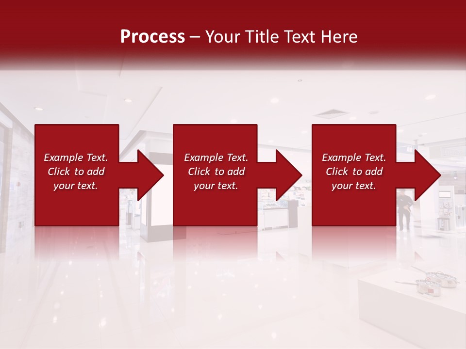 A Person Standing In A Large White Room PowerPoint Template