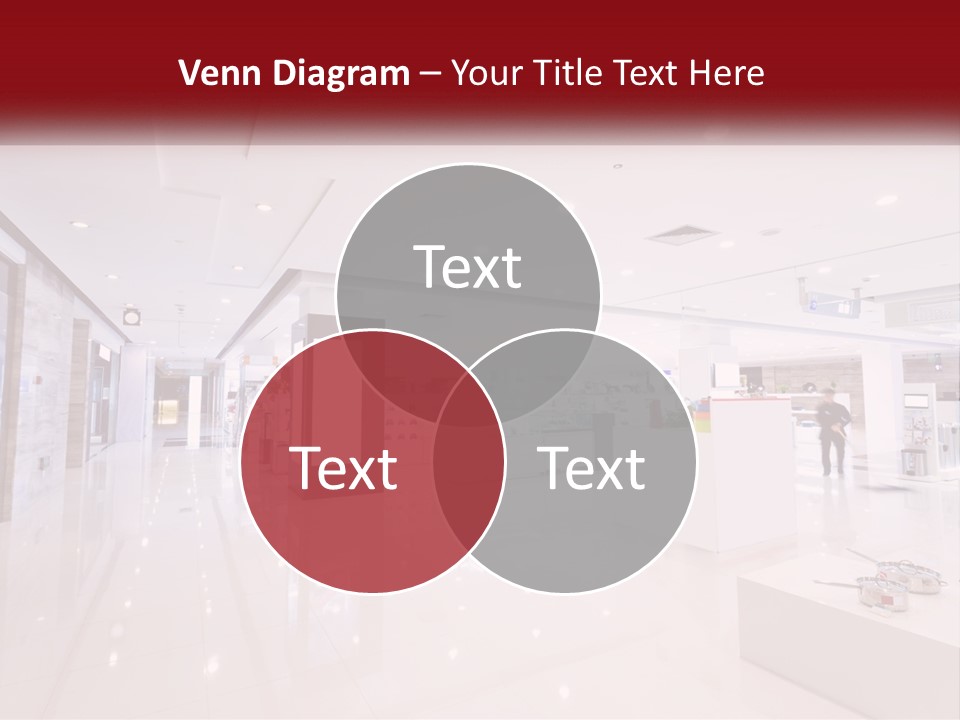 A Person Standing In A Large White Room PowerPoint Template